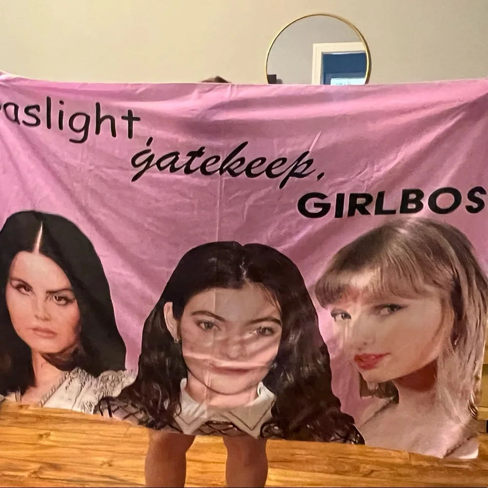 Last chance $5 Gaslight Gatekeep Girlboss tapestry